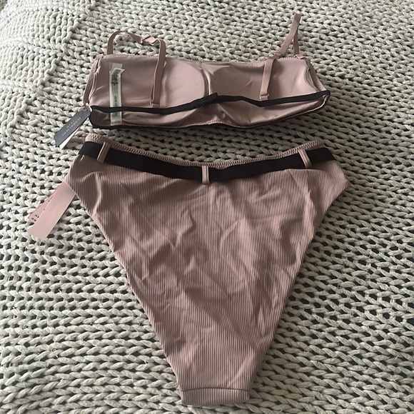 Pink Ribbed Bikini Set - Picture 6 of 6